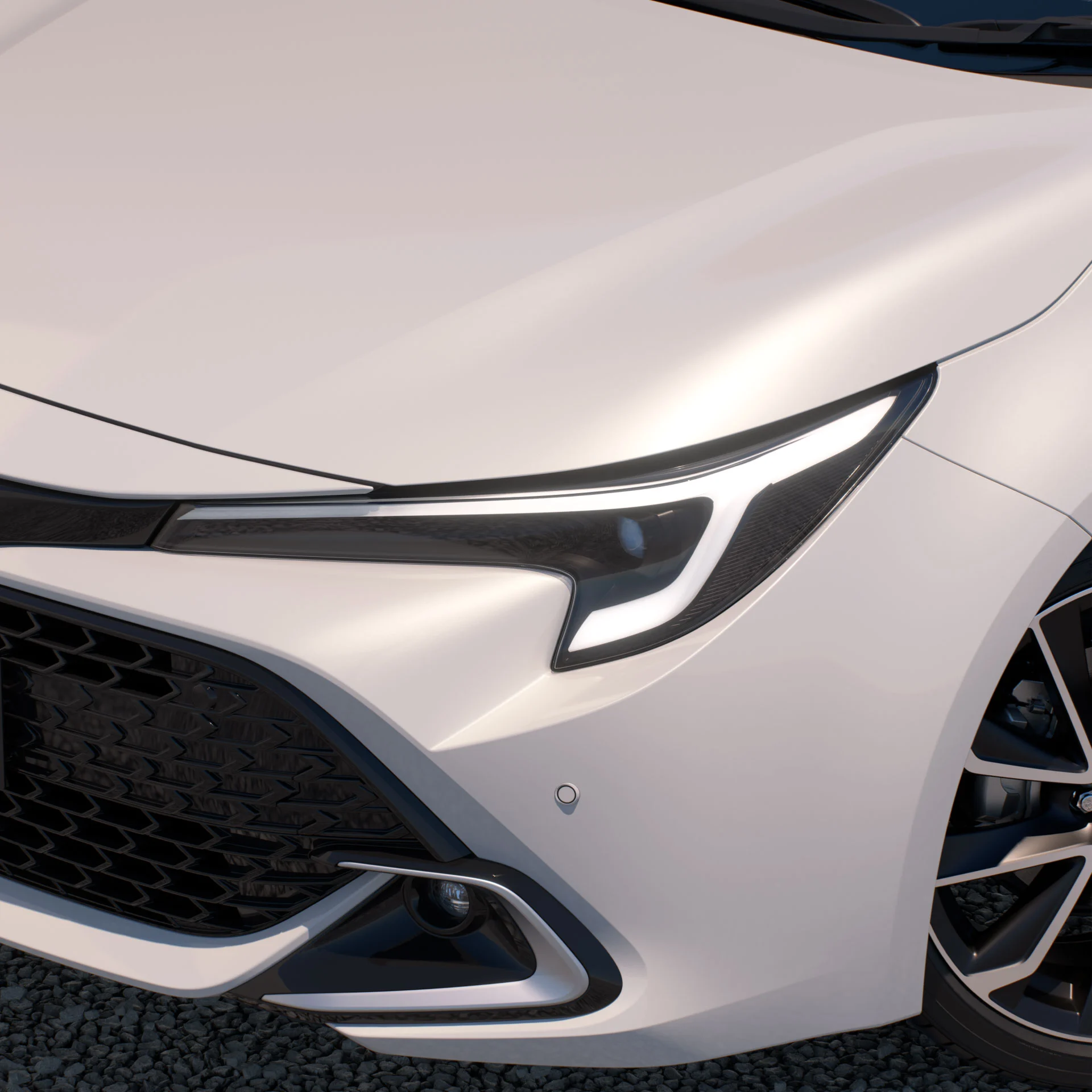 Corolla Hatch front styling