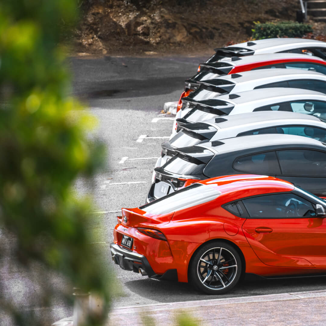 GR86 parked