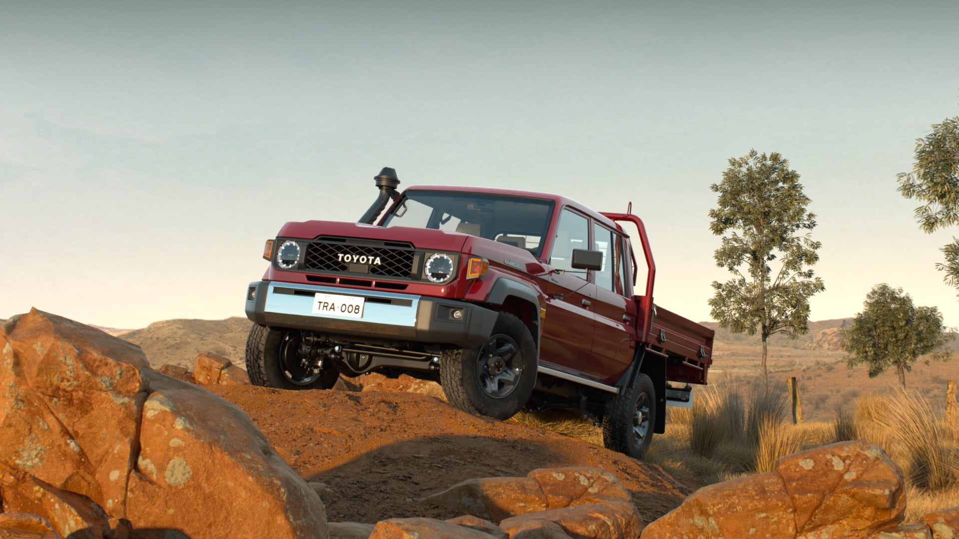 LandCruiser 70 on a hilltop
